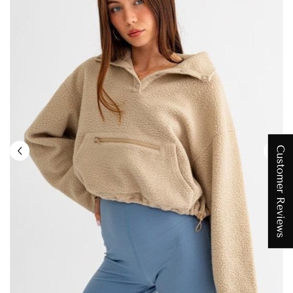 Le Lis Purple Teddy Jacket Plush Fleece Stand-Up Collar - Picture 6 of 7